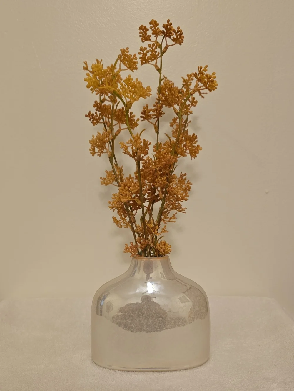 NWT Fall Florals In Opalescent Style Vase